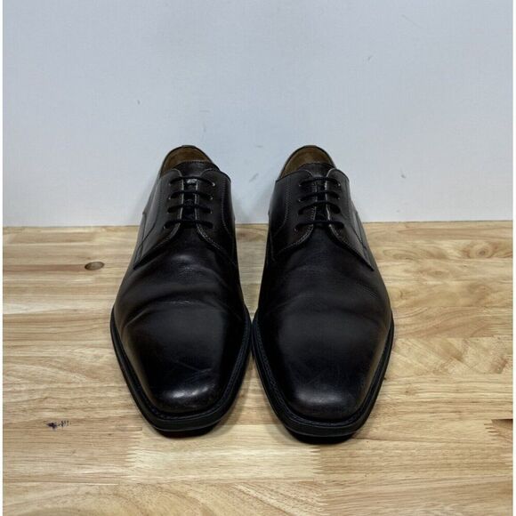 Magnanni Derby Dress Shoes Knight Plain-Toe Square Size 13 Dark Brown 23478 - Picture 2 of 8